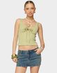 EDIKTED Yarah Keyhole Textured Ribbed Tank Top image number 1