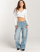 BDG Urban Outfitters Y2K Cyber Denim Womens Cargo Pants image number 1