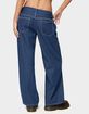 EDIKTED Petite Pinstripe Low Rise Baggy Jeans image number 3