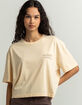 QUIKSILVER Pioneer Womens Oversized Crop Tee image number 1