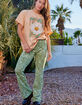 RSQ Womens Wave Print Flare Pant image number 1