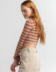 BDG Urban Outfitters Womens Stripe Crop Cardigan image number 2
