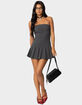 EDIKTED Pleated Drop Waist Mini Dress image number 2