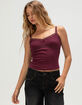TILLYS Lace Trim Womens Cami image number 1