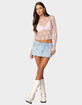 EDIKTED Lise Sheer Lace Top image number 4