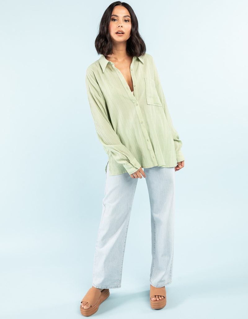 WEST OF MELROSE Womens Button Up Shirt image number 4