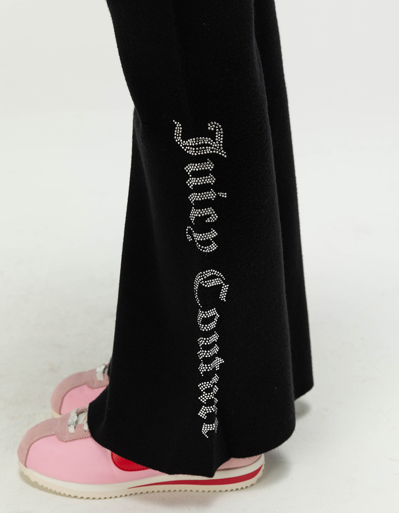 JUICY COUTURE Sweater Bling Womens Fold Over Waistband Flare Pants image number 2