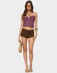EDIKTED Abstract Metal Detail Halter Top image number 5