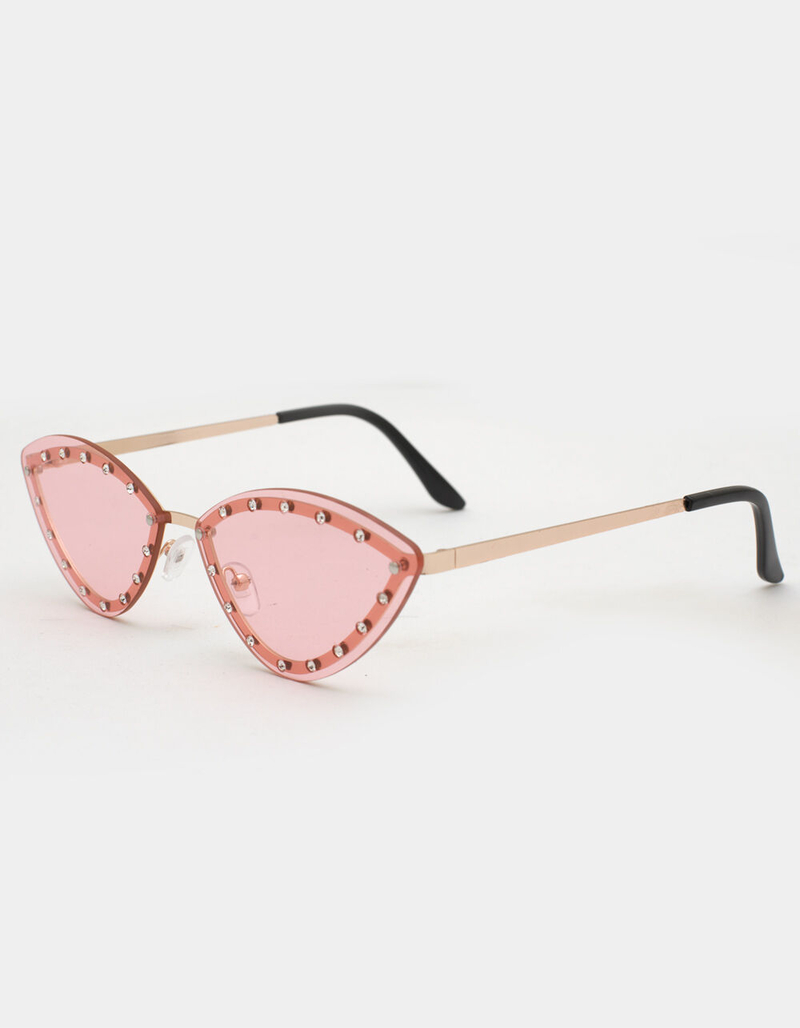 Rhinestone Plaza Cateye Sunglasses image number 0