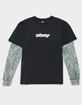 OBEY Diffusion Mens Long Sleeve 2fer Tee image number 1