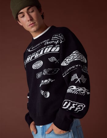 RSQ Mens Graphic Sweater Primary Image