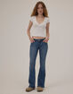 RSQ Ultra Low Rise Womens Bootcut Jeans image number 6
