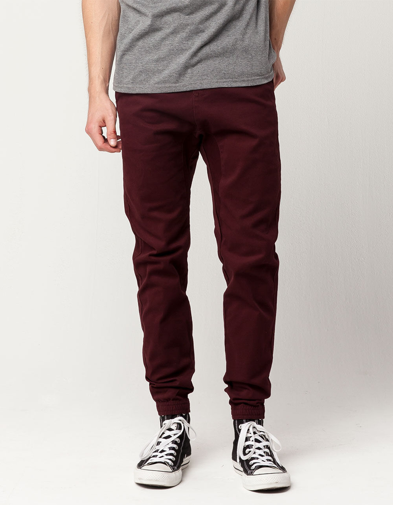 CHARLES AND A HALF Mens Twill Jogger Pants image number 0