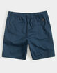 LIRA Twill Elastic Waist Navy Boys Shorts image number 2
