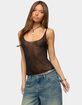 EDIKTED Meena Shiny Knit Tank Top image number 1