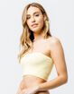 FULL TILT Seamless Light Yellow Bralette image number 2