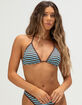 DAMSEL Stripe Triangle Bikini Top image number 2
