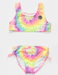 MAUI & SONS Tie Dye Girls Side Tie Bikini Set image number 1