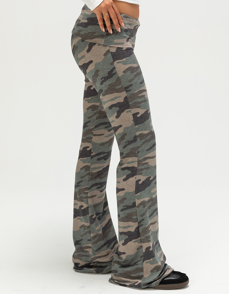 FULL TILT Fold Over Waistband Womens Flared Pants image number 2
