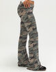 FULL TILT Fold Over Waistband Womens Flared Pants image number 3