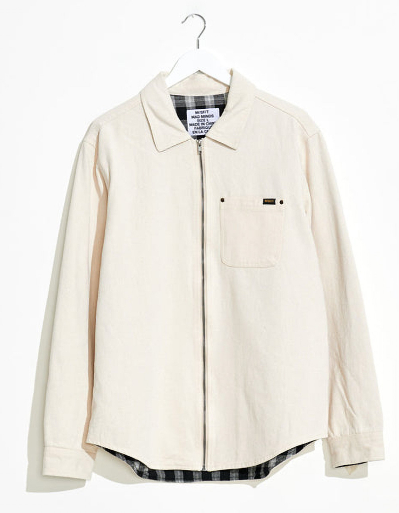 MISFIT SHAPES Motor Rids Mens Zip-Up Overshirt image number 1