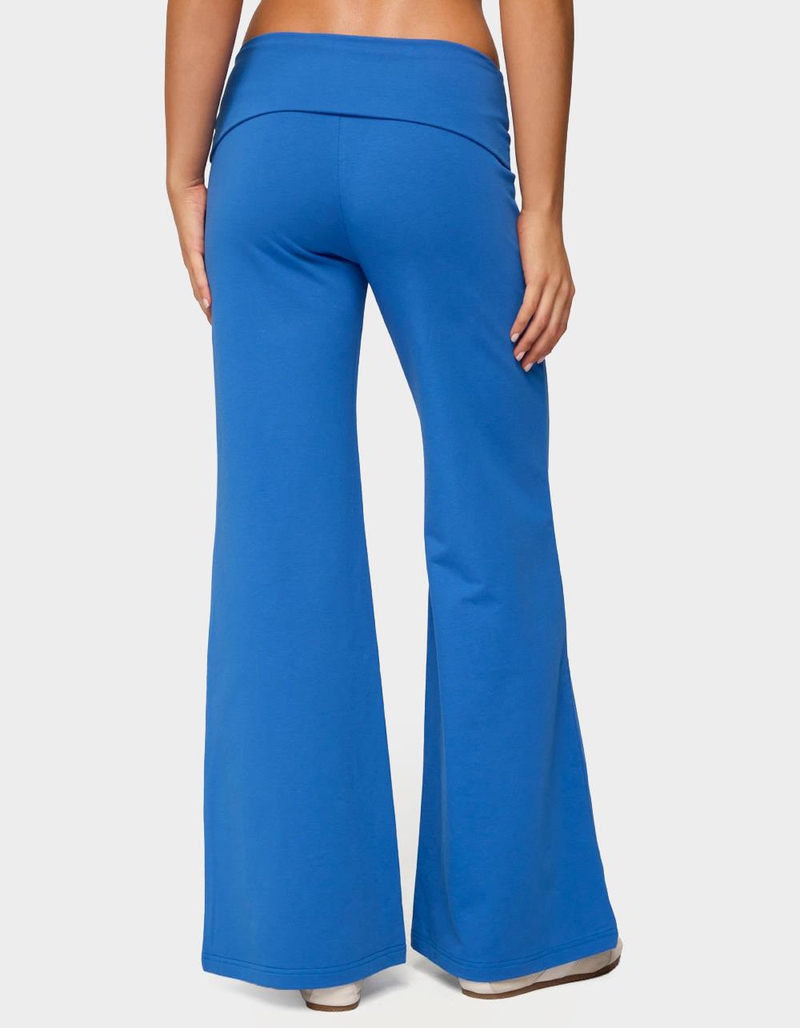 EDIKTED Wide Leg Foldover Pants image number 1