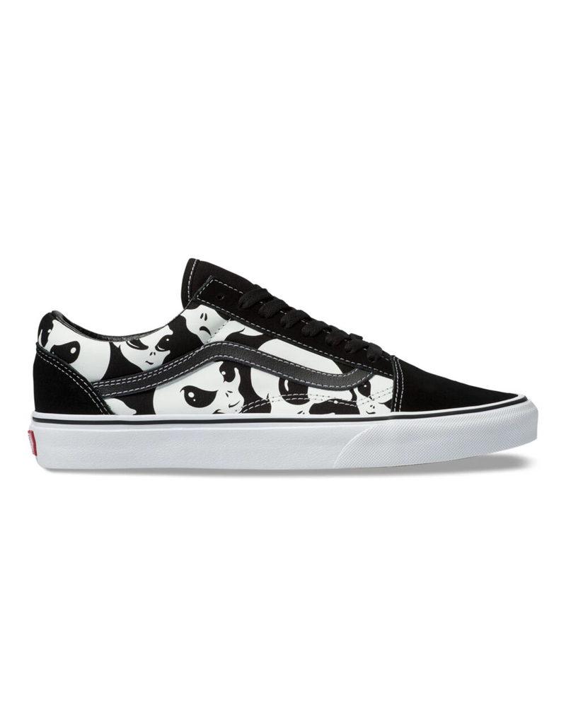 VANS Old Skool Glow Alien Black & True White Shoes image number 2