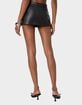 EDIKTED Crawford Faux Leather Micro Skort image number 5