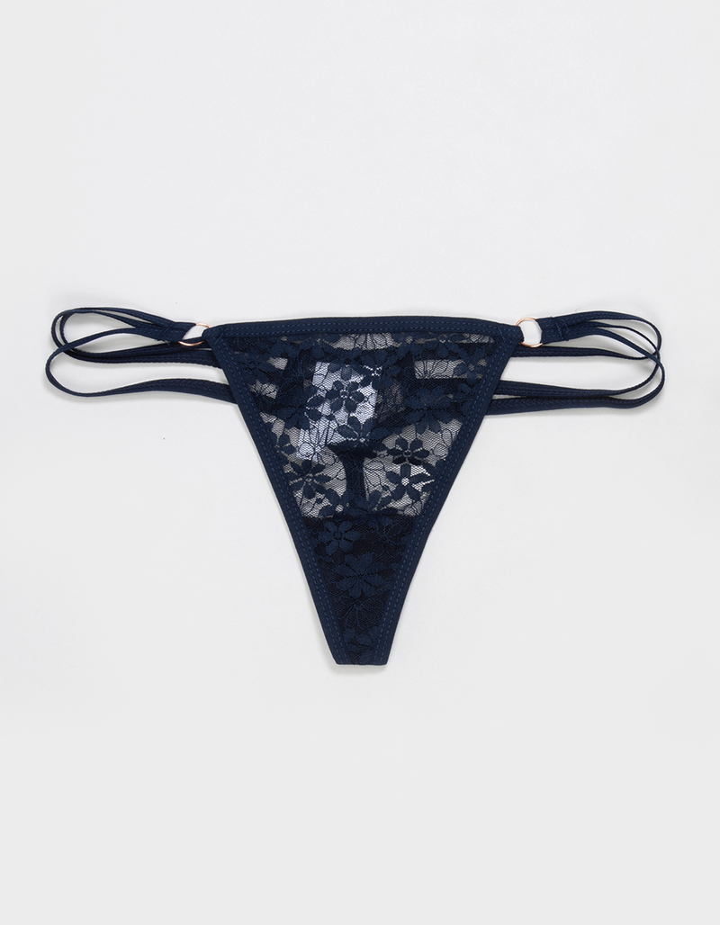 FULL TILT Strappy Side Lace Thong image number 0