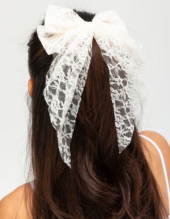 FULL TILT Oversized Lace Bow Clip Alternative Image