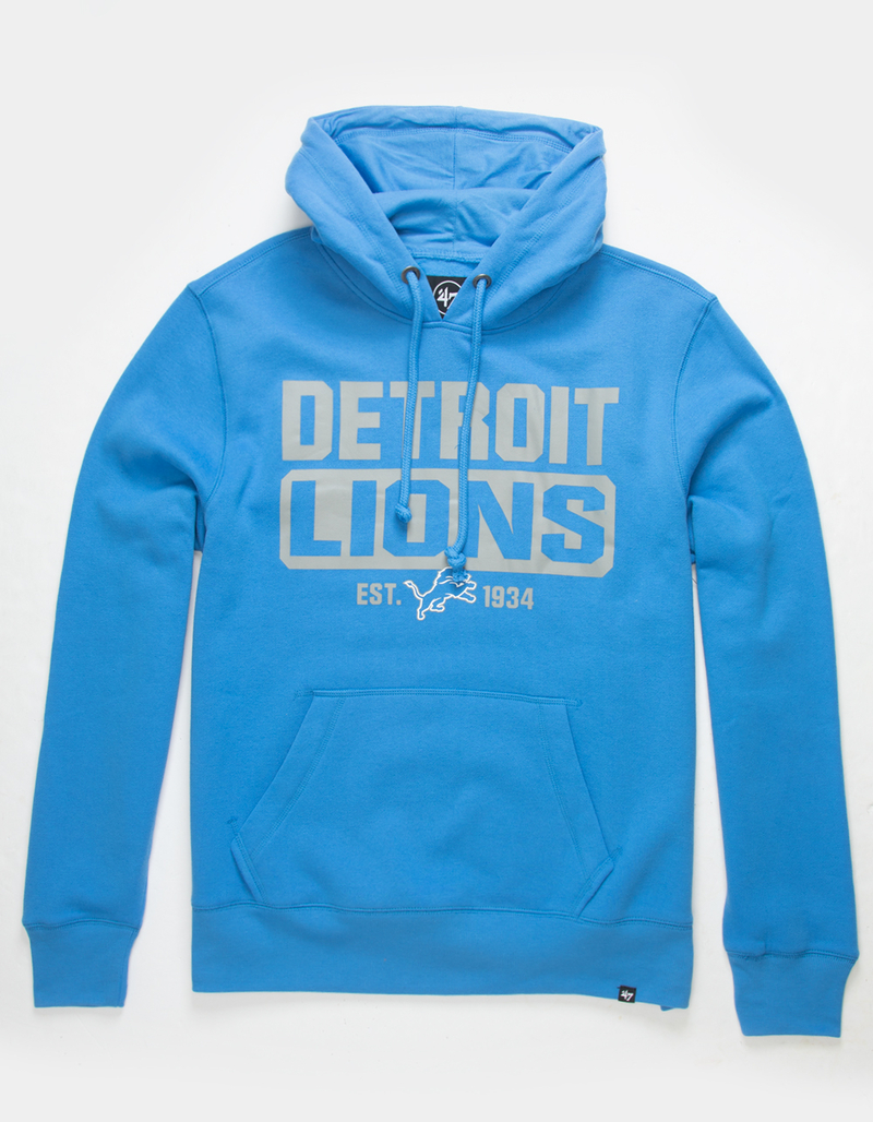47 BRAND Detroit Lions Mens Hoodie image number 0