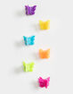 FULL TILT 6 Pack Bright Butterfly Hair Clips image number 1