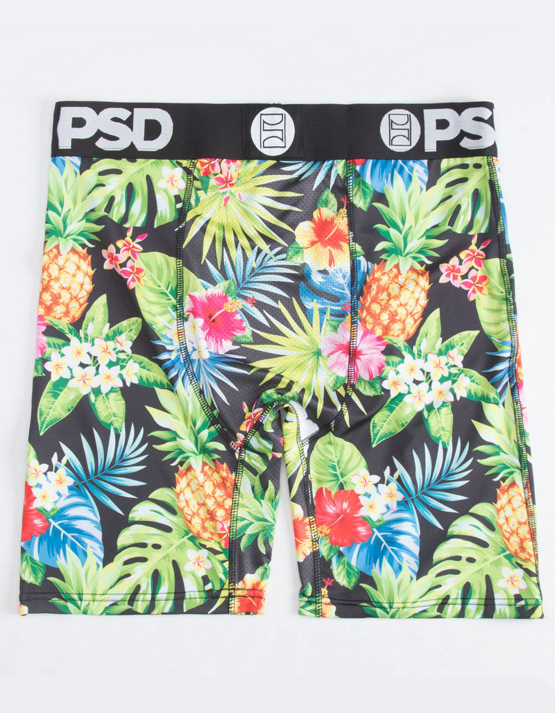 PSD Tropical Pineapple Mens Boxer Briefs image number 1