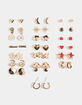 FULL TILT 20 Pack Mushroom Yin Yang Star Earring Set image number 1