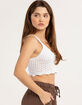 GENERATION K Crochet Tie Back Womens Top image number 3