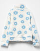 RSQ Girls Floral Print Sherpa Jacket image number 3