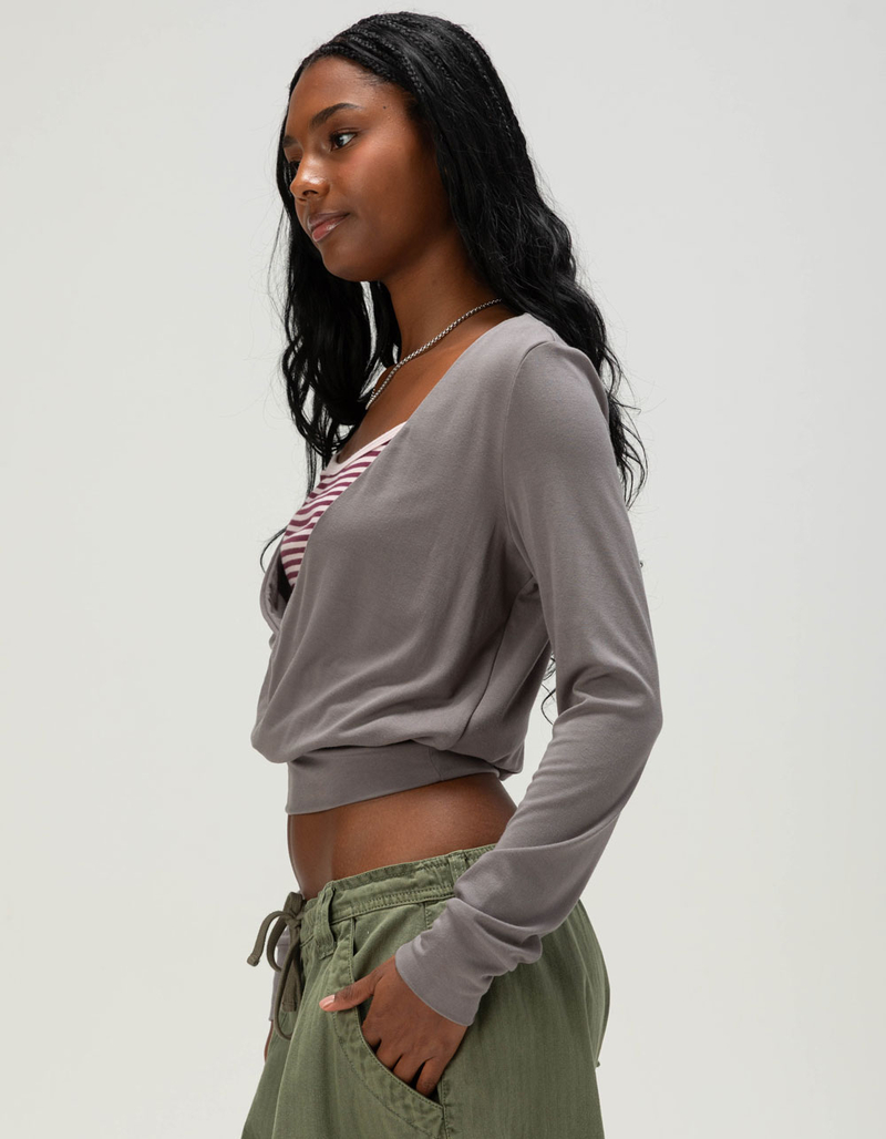 RUSTY Honey Womens Slouchy Long Sleeve Top image number 2