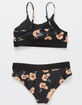 FULL TILT Floral Bralette Girls Bikini Set image number 2