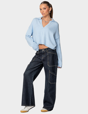 EDIKTED Xana Low Rise Carpenter Jeans Alternative Image