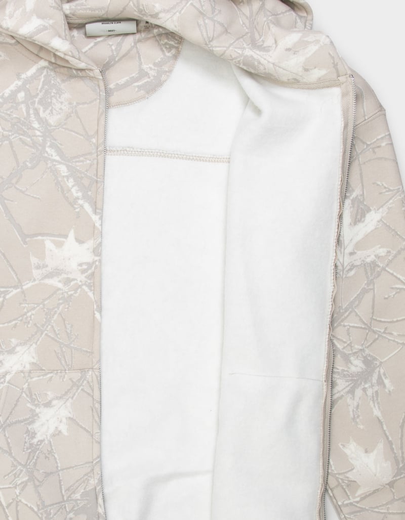 BROOKLYN CLOTH Mens Boxy Zip-Up Hoodie image number 1