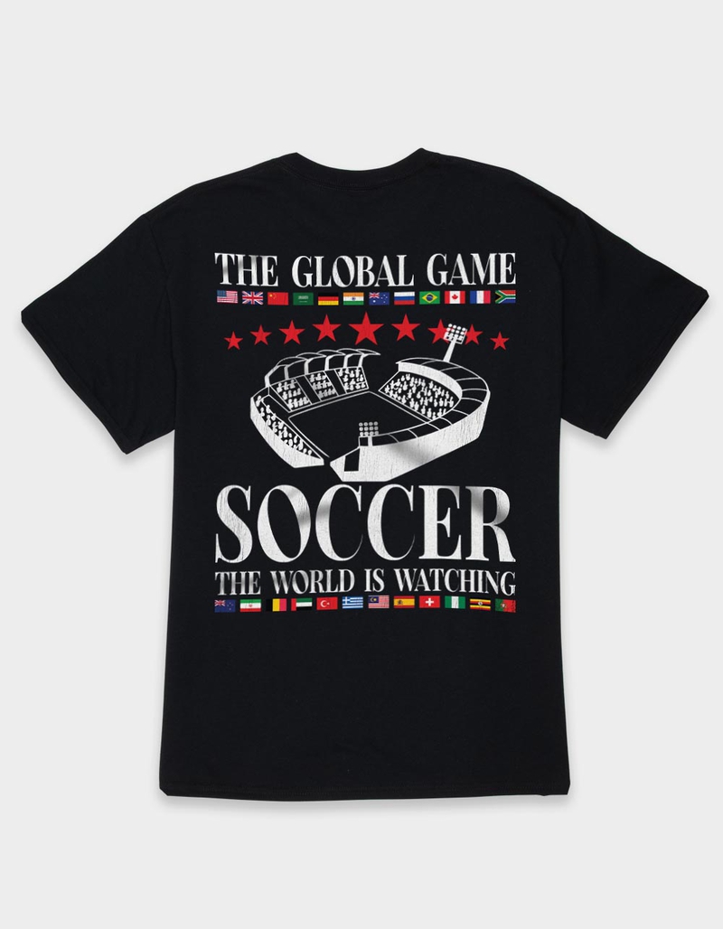 SOCCER World Is Watching Unisex Tee image number 1