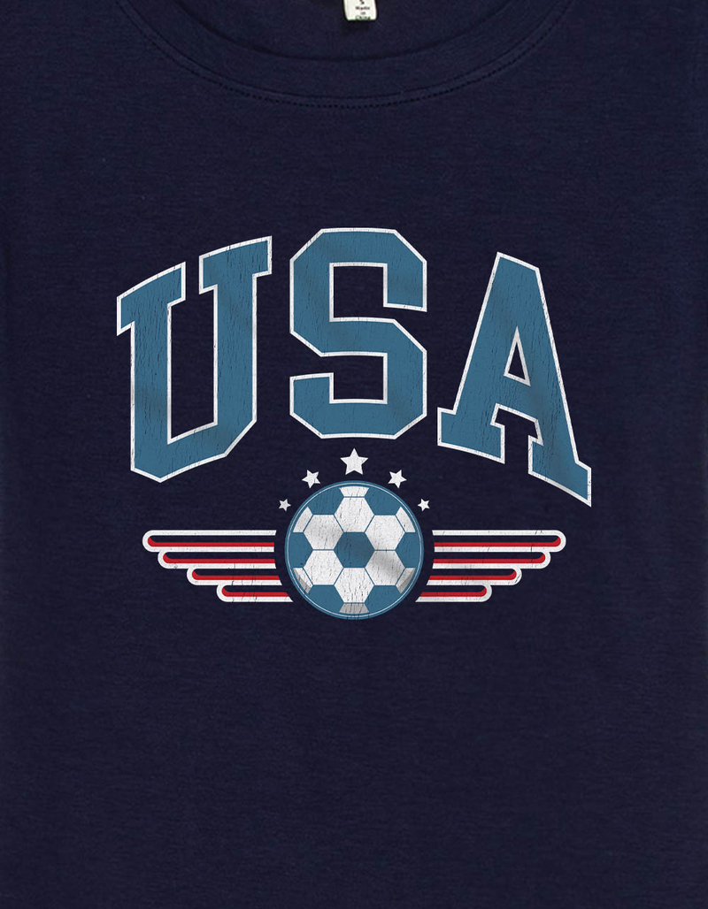 SOCCER USA Wings Womens Baby Tee image number 2