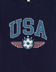 SOCCER USA Wings Womens Baby Tee image number 3