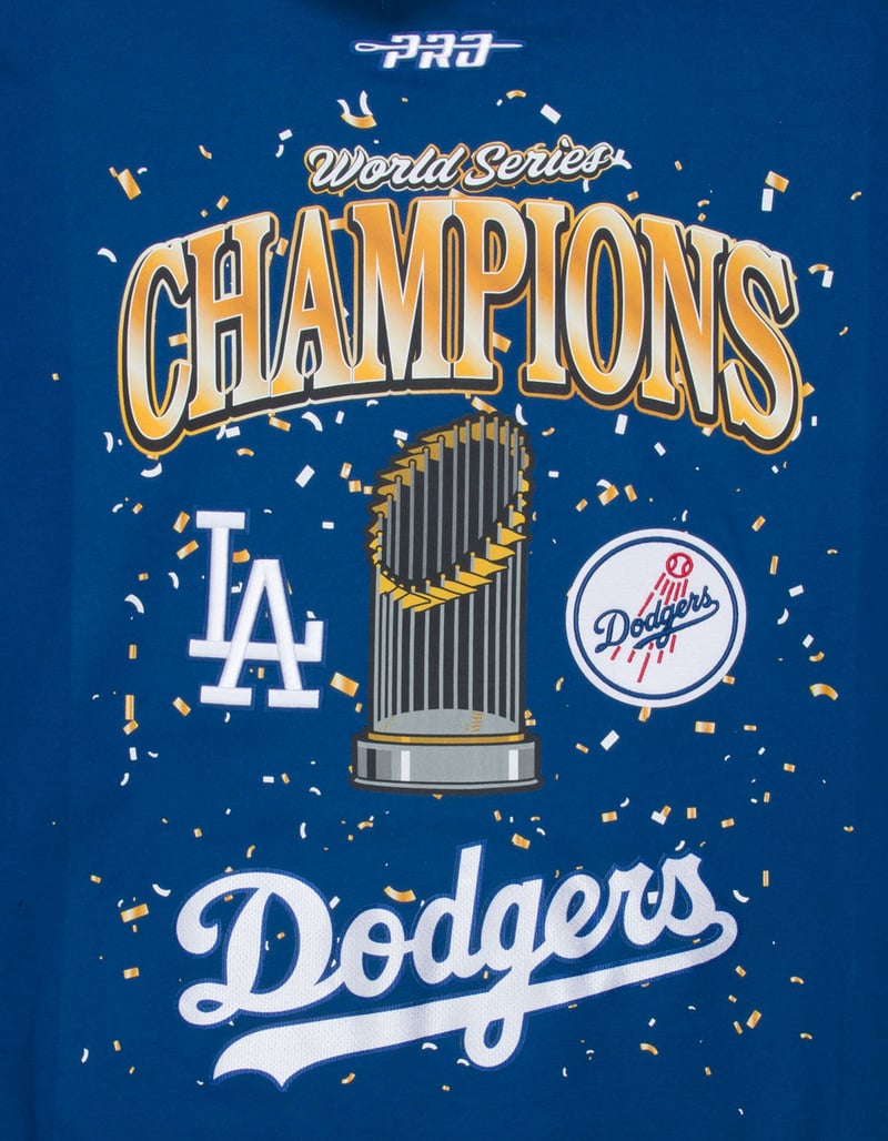 PRO STANDARD Los Angeles Dodgers World Series Champions Mens Hoodie image number 2