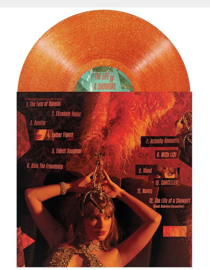 TAYLOR SWIFT The Life Of A Showgirl [Sweat And Vanilla Perfume Portofino Orange Glitter Vinyl] image number 3