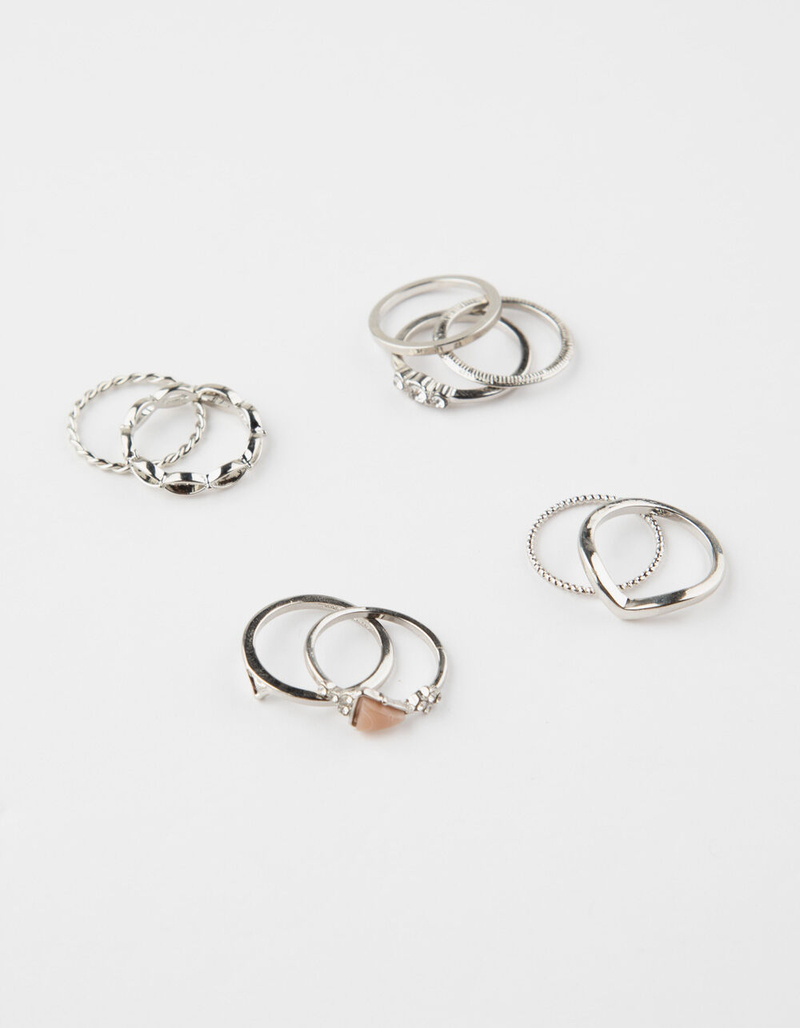 FULL TILT 9 Pack Infinity/Rhinestone Ring Set image number 0