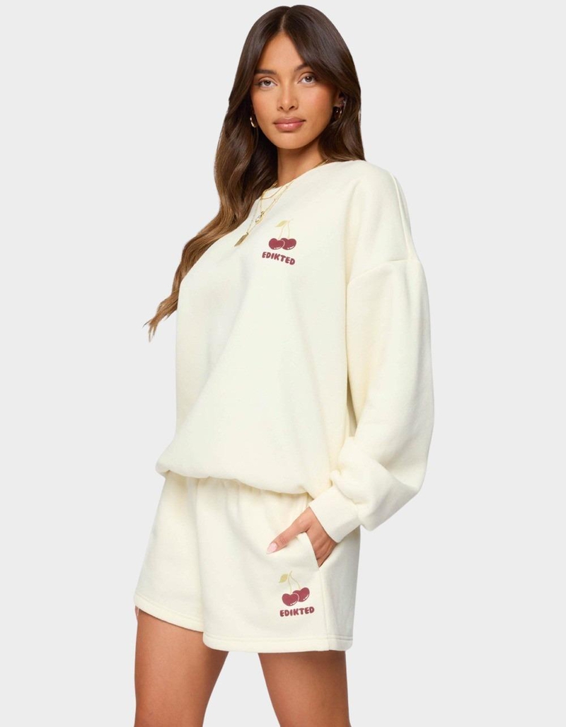 EDIKTED Cherry Babe Sweatshirt image number 1