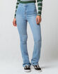 SKY AND SPARROW Clean High Waisted Womens Flare Jeans image number 1