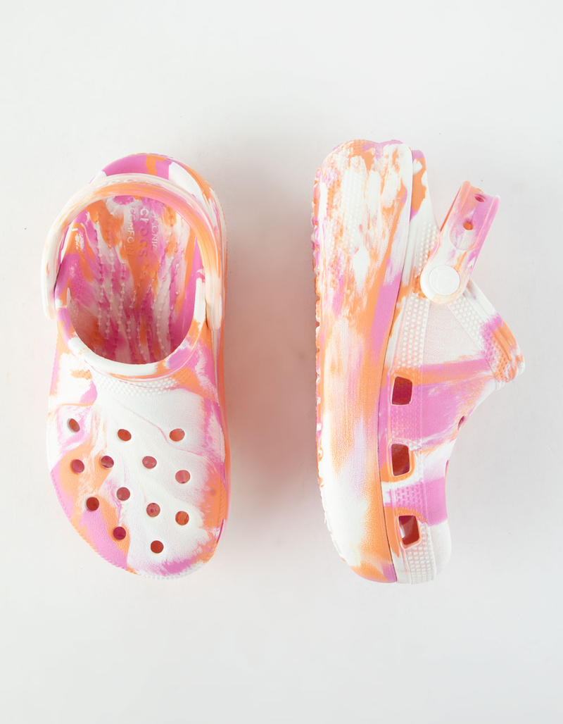 CROCS Marbled Cutie Girls Clogs image number 4