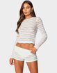 EDIKTED Maisley Sheer Lace Top image number 1